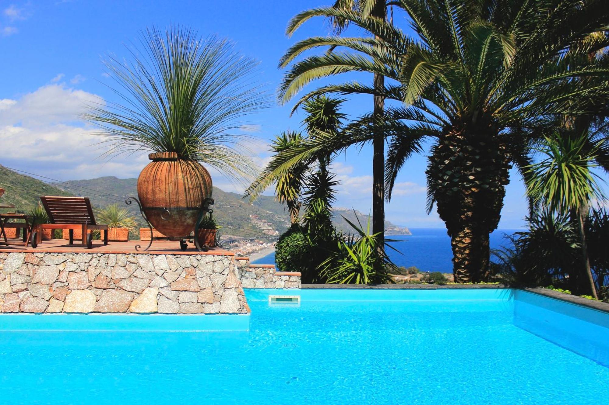Lou Private With Panoramic Sea View Pool * Taormina